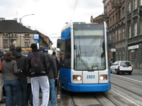 Met de tram terug